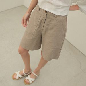 [RR]로안 린넨100 하프 쇼츠