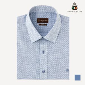[BRUNO BAFFI] 뉴베이직 프린트 블루 드레스셔츠_MANTSXM3341