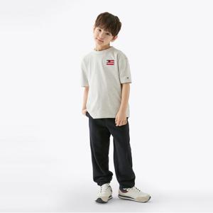 타미힐피거 부클 플래그 자수 티셔츠 (T42F1KKO520BT1PMT)
