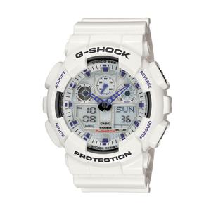 화이트 퍼플 남성 남자 스포츠시계 레진시계 GA-100A-7A