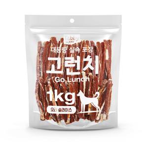 고런치 강아지간식(오리 슬라이스) 1kg