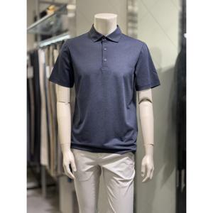 BASSO 세이브존01 네이비 COOL 2버튼 면혼방 PK 반팔 티셔츠 BSZ2KT32A (36459927)
