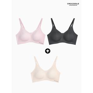 [하프클럽/크로커다일 이너웨어]뉴 라이크라 인견쉘론 몰드부착 감탄브라 스트랩 2+1 택1