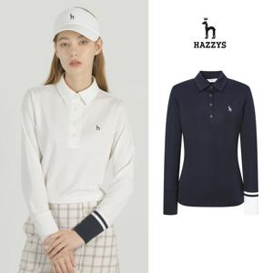 [인기] 헤지스여성 베이직 긴팔티셔츠 평상겸용 골프티셔츠 HWTS5A211