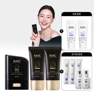 마스터즈 아쿠아리치 선크림 듀오세트 30ml +에어리치 선스틱 14g+ (GIFT)워터풀선크림 7ml 2개+전구매 샤쉐