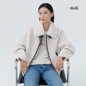 더엣지 25PF 양모100% 카라 자켓