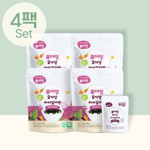 오가닉 아이김자반 바다와야채 4팩세트 아기 반찬 유기농원초