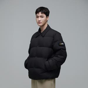 N244MDW950 카라 경량 구스 다운 점퍼 CARBON BLACK