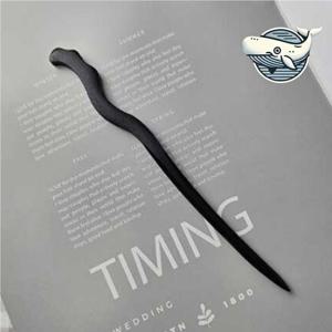 트렌디한 물결 디자인 클래식 나무 비녀 비녀 뒤꽂이비녀 올림머리비녀 나무비녀 클래식비녀