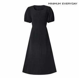 정상가:89,000원 ㅣ [미니멈 에브리데이]라운드 퍼프 플레어 롱 원피스 (EB2OW048D)