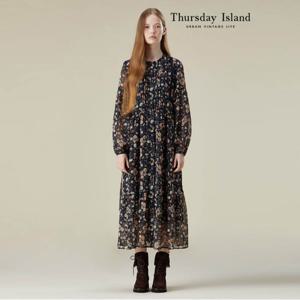 [Thursday Island] 레이스 믹스 롱 원피스(T236MOP145W)