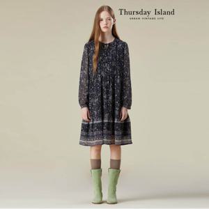 [Thursday Island] 패턴 보더MIX 미니 원피스(T236MOP152W)
