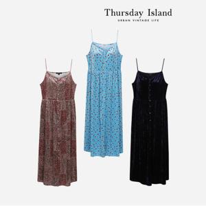 [Thursday Island] 벨벳 레이스 나시원피스(T236MOP161W)