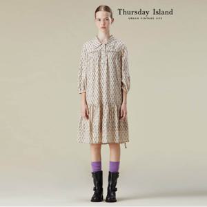 [Thursday Island] 반오픈 셔츠형 원피스(T236MOP301W)