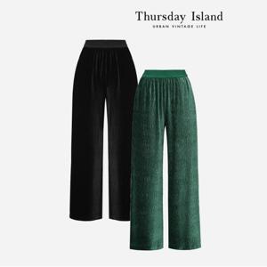 [Thursday Island] 벨벳 밴딩 와이드 팬츠(T236MPT134W)