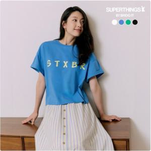 [바이브리짓X슈퍼띵스] (25NEW) 세미크롭 아트웍 티셔츠 4종