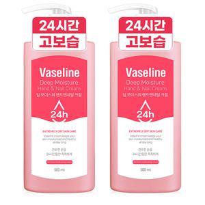 [바세린 24h] 대용량 고보습 핸드크림 500ml 2개