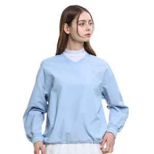 에브리샷 여성 브이넥 골프 긴팔 바람막이 맨투맨 티셔츠(W6ST08)