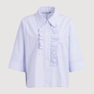 [정가298000]프릴 루즈핏 스트라이프 셔츠 LQSAM25200