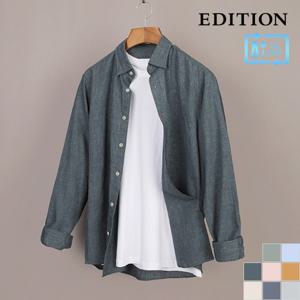 린넨 버튼 베이직 셔츠  (NEC2WC1901)