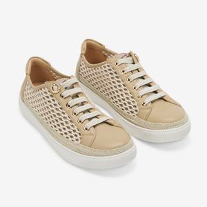여성 소가죽 스니커즈 굽 3CM G25010_BEIGE