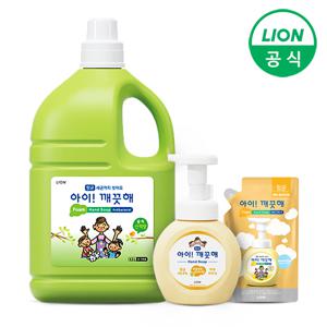 아이깨끗해 대용량 숲속산책향 4.5L+파우더향 250ml 용기+100ml 리필 세트