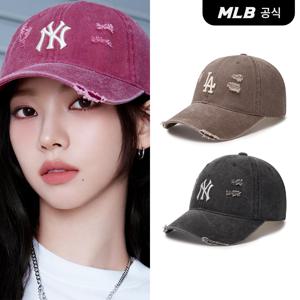 [공식]  데미지 워싱 언스트럭쳐 볼캡 (4COLOR)