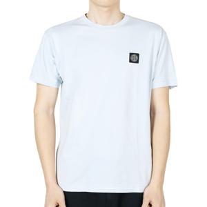 디몬트 스톤 남성 컴퍼스 로고 패치 슬림핏 반팔(스카이) K1S15 2100039 S0013 V0041