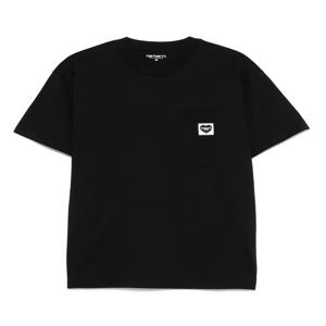 칼하트 WIP 포켓 하트 반팔 티셔츠 블랙 I032128 00EXX