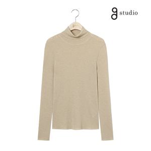 지스튜디오 25FW 메리노울혼방 메탈시어니트