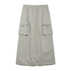 [최초가:215,000원] 허리밴딩 나일론 카고 스커트 A253PWS602