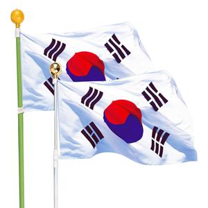 마마로 국산 태극기 알루미늄 3단 회전깃대 슬리브형 가정용 광복절