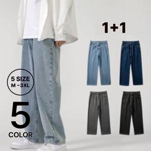 [브리치] 제로스샵 /  1 + 1 상품  남녀공용 어웨즈 사계절 세미와이드 데님/ 5컬러 5사이즈