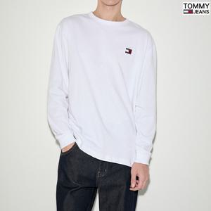 타미진 공용 TOMMY뱃지 로고 긴팔 티셔츠 T32E0TTO24SMT1