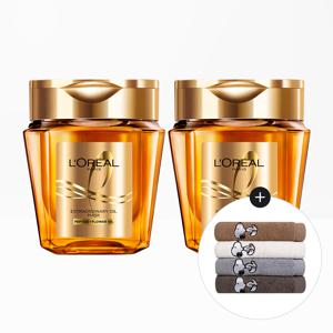 엑스트라 오디네리 오일 실크 마스크 팩 250ml 2개+스누피 타올 1장(랜덤)