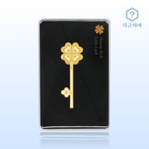8번) 24K 순금 99.9 네잎클로버 황금열쇠 3.75g
