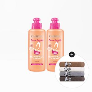 드림랭스 노 헤어컷 크림 200ml 2개+스누피 타올 1장(랜덤)