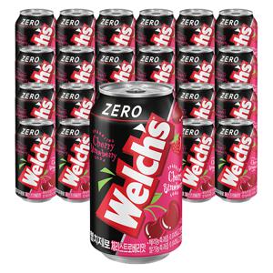웰치 제로 체리스트로베리맛 355ml x 24개