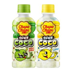 츄파춥스 사우어코코 240ml 24개(레몬12개+청사과12개)
