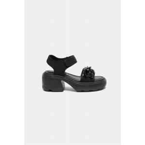 [정상가 378,000원] 뉴 플라워 밤 벨크로 샌들(black)_DG2AM25014BLK