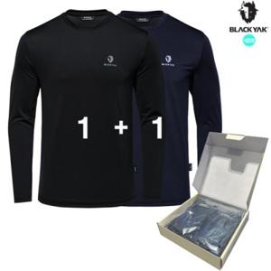 24FW 1+1긴팔티셔츠 공용 긴팔 더블 에코 라운드티 1BYTSF4901