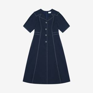 [정상가459,000원]세일러카라스티치배색원피스BKOAF7509
