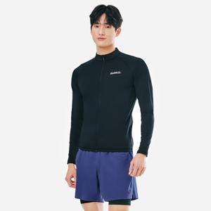 맨 에센셜 스탠다드핏 집업 래쉬가드 블랙 (B5SMWZR102BLK)