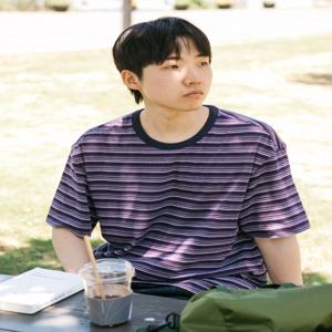 남성 HZTS5E804V2 [HIS] 멀티스트라이프 반팔 티셔츠