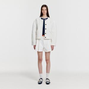 [정상가 : 278000원] YECA Pleated Denim Shorts - White
