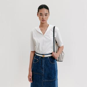 Sailor Collar T-shirt - Ivory