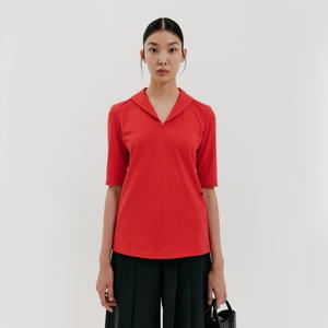 Sailor Collar T-shirt - Red