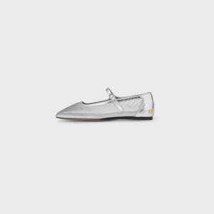 [정상가 : 428000] Mesh Mary-Jane Flats - Silver
