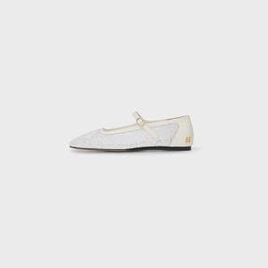[정상가 : 498000] Mesh Mary-Jane Flats - Ivory