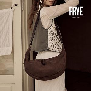 이태리직수입★[FRYE]프라이25FW 하프문 스웨이드 숄더백